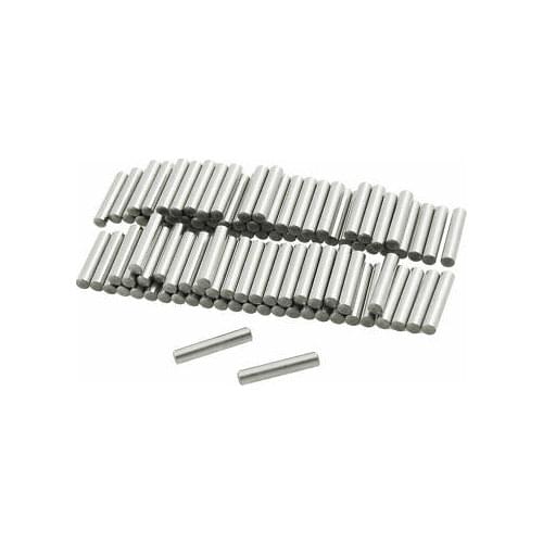 100 Pcs 3mm x 15.8mm Silver Tone Dowel Pins Rod Fastener Elements