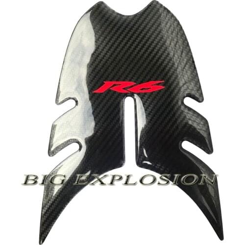 3D Motorcycle Front Tank Pad Protector Carbon fiber stickers decals Case for Yamaha YZF-R6 R6 2008-2016