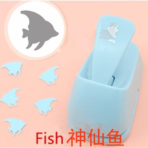 Free Ship Angelfish shaped save power paper/eva craft punch Scrapbook Handmade puncher DIY petal hole punches fairy fish puncher