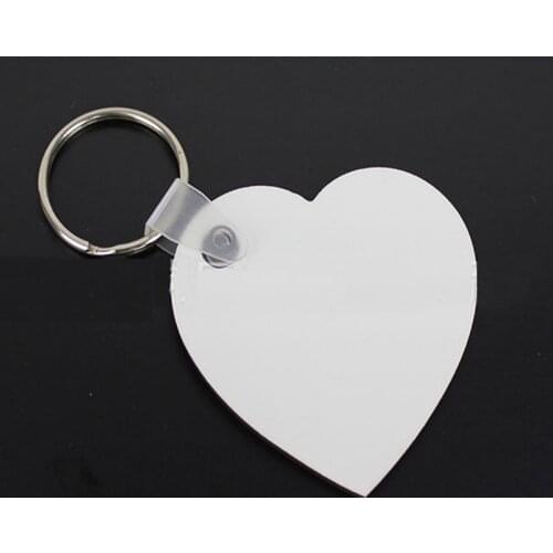 30pcs MDF Key Chain heart Wooden Hard Board Double Sided Printing Keyring Blank Keychain DIY for Men and Women