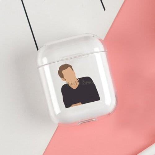 Klaus Mikaelson Portrait Cases For Apple AirPods 1 2 Case Clear Wireless Bluetooth Earphone Case Protective Shell