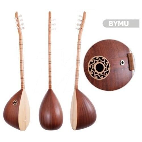 Binding Sheets Mahogany Long Bymu + Case Gift turkish saz örneklerinden musical instrument bağlmalı thatch manual handcrafted handmade art