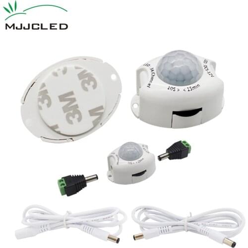 Motion Sensor Light Switch 5V 12V PIR Motion Sensor DC Movement Detector Activated Timer Automatic Switch ON OFF for LED Strip
