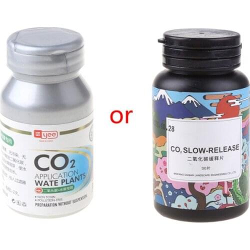 30Pcs/Bottle Aquarium CO2 Tablets Carbon Dioxide Diffuser for Live Water Plant Grass Fish Tank Aquarium Accessories