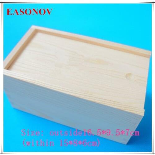 EASONOV 16.5*9.5*7cm Pull the wooden box of tea packaging storage box gift box free shipping