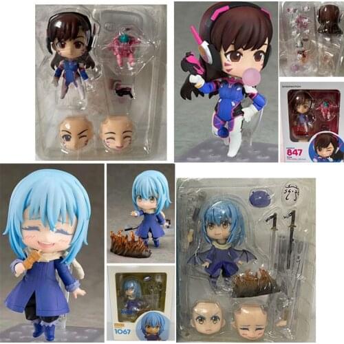 Anime Overwatches Figure Two Faces Classic Skin D.Va 847 ON Slime Rimuru Tempest 1067 Action Figure Model Toys Children Lovely