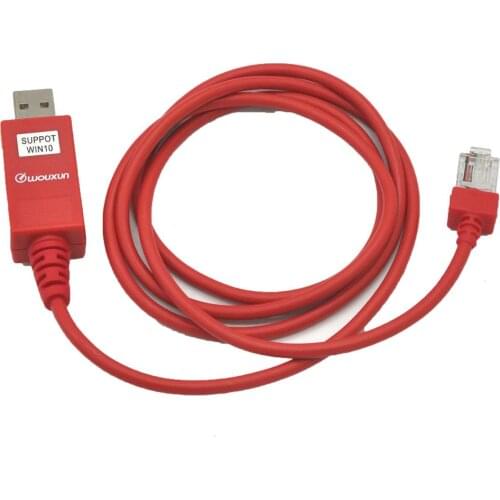 Red 8 Pin USB programming cable for Wouxun KG-UV920P Car Radio Computer Programming J0319C