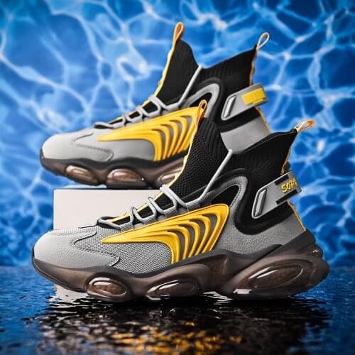 Classic Mens Sneakers Oudoor Breathable Running Shoes Graffiti Male Sports Shoes High-top Mesh Walk Jogging Shoes 46 Zapatillas