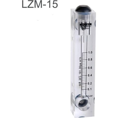 LZM-15 0.3-3m3/h Panel Type Gas Flowmeter Air Flow Meter rotameter Without Control Valve