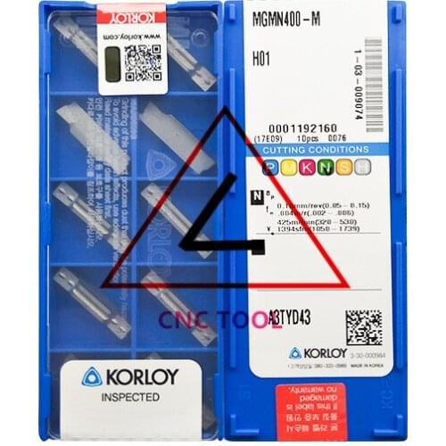 MGMN400-M H01 10pcs Original Korea KORLOY Cutting Tool