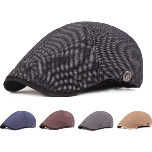 Adjustable peaky blinders Mens cap Spring Summer Sun Newsboy flat cap Classic Western Newsboy Cotton Blend Beret Hat Berets Cap