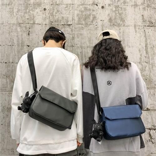 Mens Bag Postman Bag Fashion Casual Simple Single Shoulder Messenger Bag High Capacity Nylon Flip Crossbody Bag