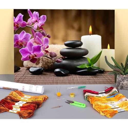 Region Zen Pre-Printed 11CT Cross Stitch Kit Embroidery DMC Threads Handiwork Handmade Sewing Hobby Needle Magic