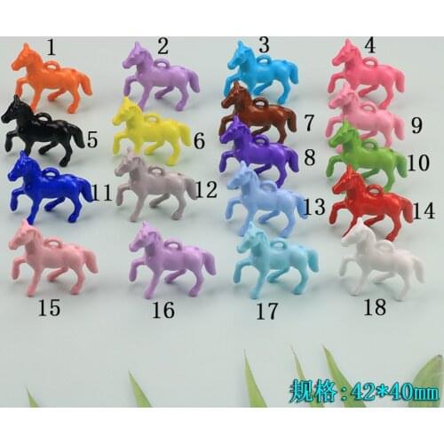 Novelty earrings Korean earrings quirky jewelry bright oil color three-dimensional pony pendant DIY handmade jewelry accessories