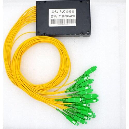 1pcs New SC/APC Pull Cone Fiber Optic Splitter 1* 16 PLC Box 1260~1650nm G657A1 Optic Fiber Splitter Special Wholesale