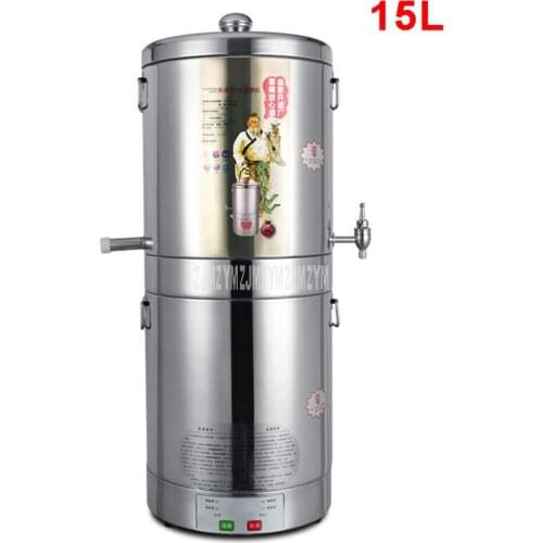 15L Automatic Intelligent Control Wine Brewing Machine Household Distiller Wine liquor Fermented Distillation Machine