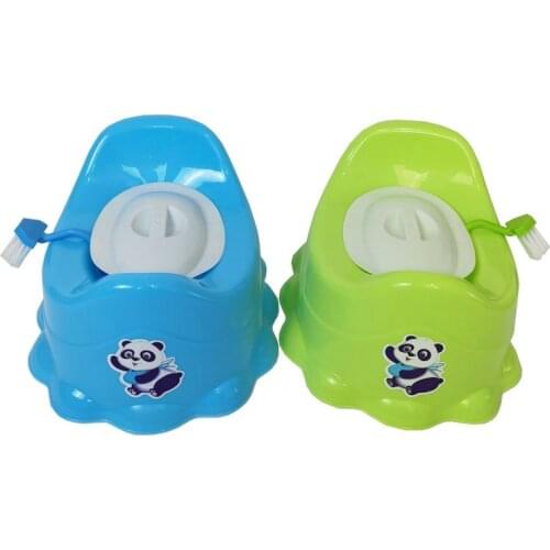 Portable Panda Potty Cute Kids WC Toilet Training Boys Girls Chair Easy Cleaning Urinal Stool Pot Seat WC Green Pink Closet Pan
