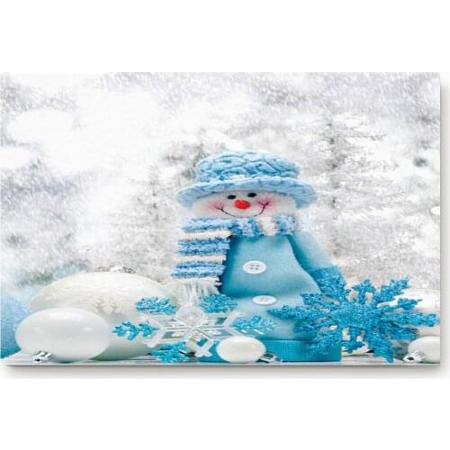 Snow Flower Merry Christmas Bath Rugs Christmas Doormat Non-Slip Door Mat Carpet Bathroom Accessories Customizable