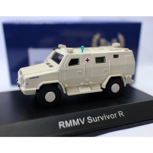 Resin Model 1:87 Car Model RMMV Survivor R 4x4 Armored Ambulance HO Resin Car Decoration Collection Display Gift Toys for Boys