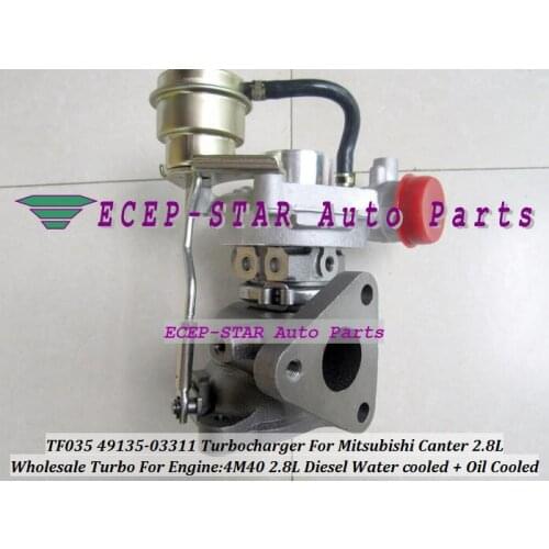 TF035 TF035HM-12T-4 49135-03311 49135 03311 Turbocharger Turbo For MITSUBISHI Canter 2.8L 4M40 4M40T Diesel Water cooled W-CAR
