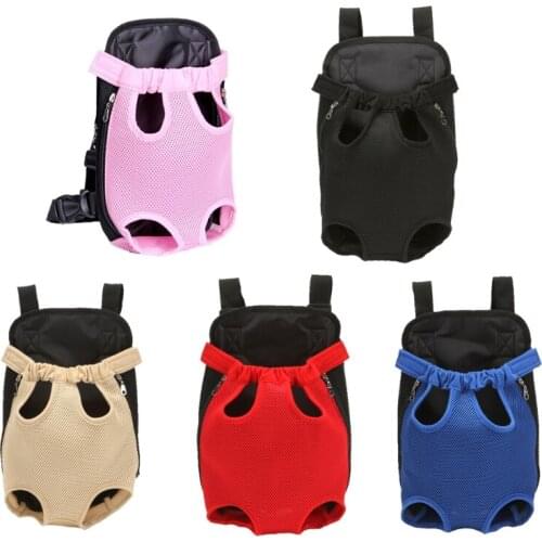 Outdoor Dog Carrier Backpack Cats Puppy Carrying Sling Bag Travel Breathable Pet Holder Mesh Bag