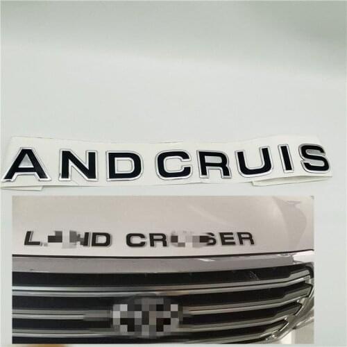 Universal Modified Car Stickers For Toyota Land Cruiser Front Bonnet Emblem Logo Badge Words Nameplate Auto Decals