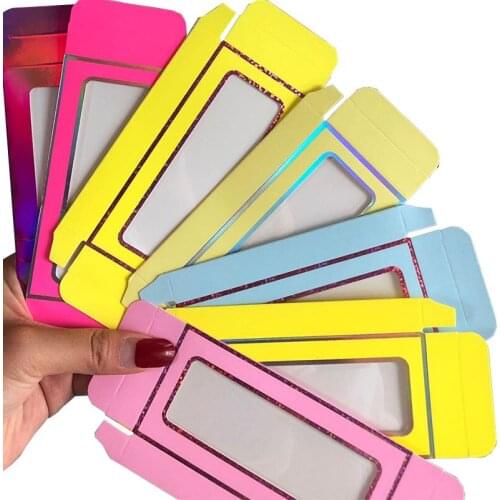 Eyelash Packaging Wholesale Bulk 50/100pack 25mm Mink Lashes Makeup Cases Eyelashes Package Custom Logo Lash Boxes Packaging