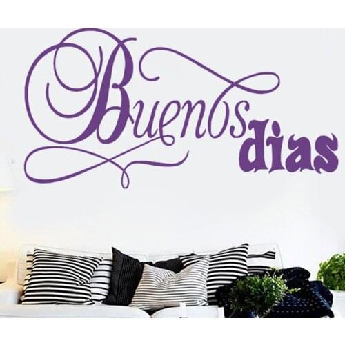 Vinyl Waterproof Wall Stickers for Spanish quotes Wall Decal decoration For Office Room Home Decor Removable Decals RU470