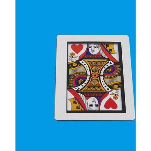 27.9*20.4cm K to Q Magic Tricks K to Q Card Magia Close Up Gimmick Props Accessories Fun YH1922