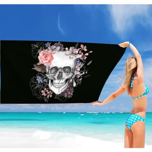 Women Pink Love Beach Towel Sport Yoga Bath Towel Quick Drying Towels