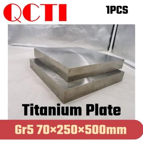 1pcs Gr5 Titanium Alloy Plate Ti Sheet 70*250*500mm 6al-4v For DIY OEM Metalworking Supplies