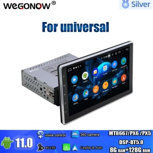 10.1" Android 10 64GB Carplay PX6 Adjustable DSP IPS 4G LTE Car DVD Player GPS Map RDS Radio Wifi Bluetooth 5.0 For Universal