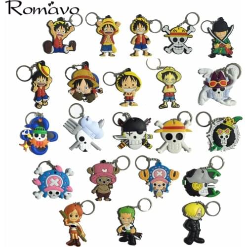 22 styles Men Chaveiros Porte Clef Animation One Piece Luffy Roronoa Choppe Sanj Zoro Hand Keychain Anime Pvc