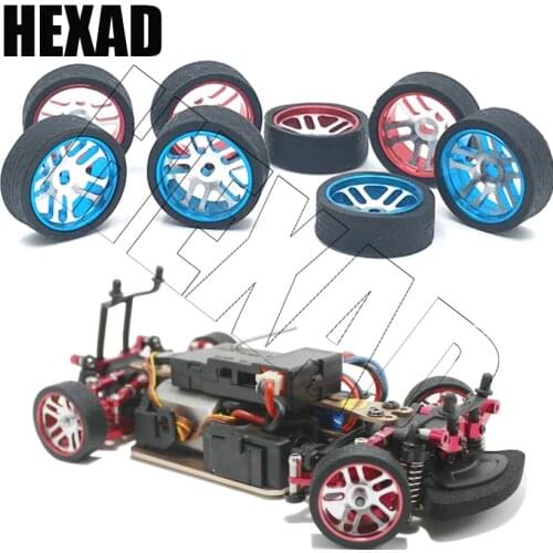 4Pcs RC Car Tires & Wheels for WLtoys K969 K989 Dgawd Mini-Z RC 1/28s