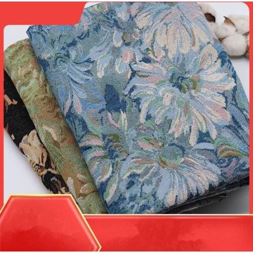 50cm/piece Oil painting style jacquard clothing designer fabric