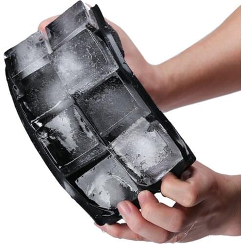 8 Big Ice Tray Mold Giant Jumbo Large Food Grade Silicone Ice Cube Square Tray Mold DIY Ice Maker Ice Cube Tray