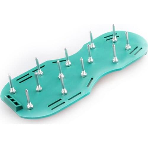 1Pair Grass Spiked Gardening Walking Revitalizing Lawn Aerator Sandals Shoes Nail Shoes Tool Nail Cultivator Yard Garden Tool