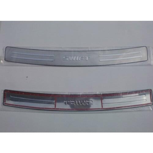 Car External rearguards for SUZUKI SWIFT 2011 12 13-16 Stainless Steel Rear Bumper Trunk Fender Sill Plate Protector Guard Cover
