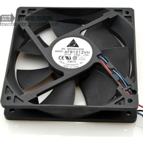 Free Shipping!The original Delta AFB1212VH 12CM 120MM 1225 12025 12*12*25CM 120*120*25MM 12V 0.60A Cooling fan