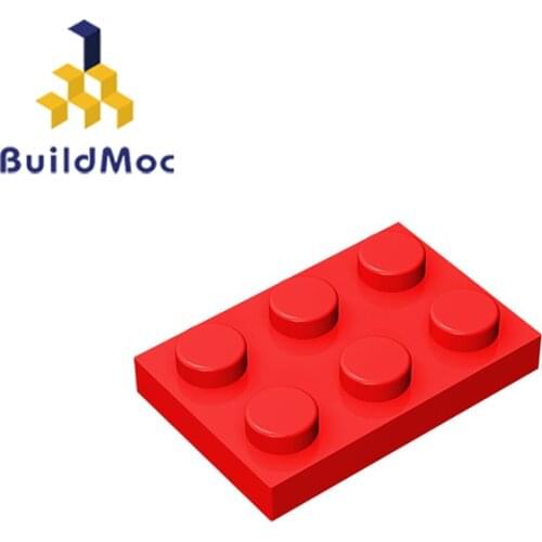 BuildMOC Compatible Assembles Particles 3021 Plate 2x3 For Building Blocks Parts DIY Story Education