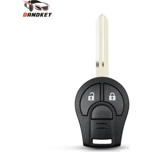 Dandkey Hight Quality 2 Buttons Car Remote Key Case Black Key Shell For Nissan Cube Juke Rogue Suny Sylphy March Tiida Micra