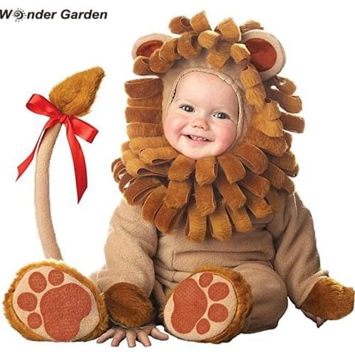 Wonder Garden Toddlers Baby Boys Lion with Mane Halloween Chirstmas Purim Holiday Costume Dress Up Outfit