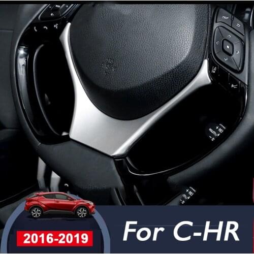 For Toyota C-HR CHR C HR 2016 2017 2018 2019 Car Styling Steering Wheel Sequins Sticker Trim Cover Interior Moulding Accessories