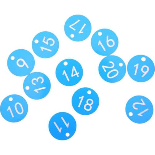 1-20 Blue Beekeeping Husbandry Hanging Numbered Tag Labels Farm Livestock Breeding Supplies power tool