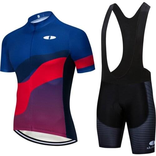 Cycling Jersey Sets Red Bicycle Short Suit Mtb Mens Breathable Cycling Clothing Bike Maillot Bib Shorts Maillot Ciclismo Hombre