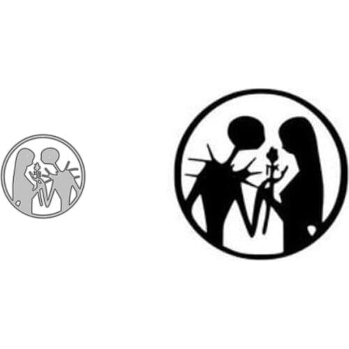 Metal Cutting Dies Ghost Couple Stencils for DIY Scrapbooking Photo Album Embossing New 2021