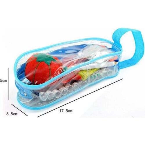 Portable Small boat with handle transparent PVC sewing sewing kit Set sewing tools Home Multi-function Sewing Combination QW021