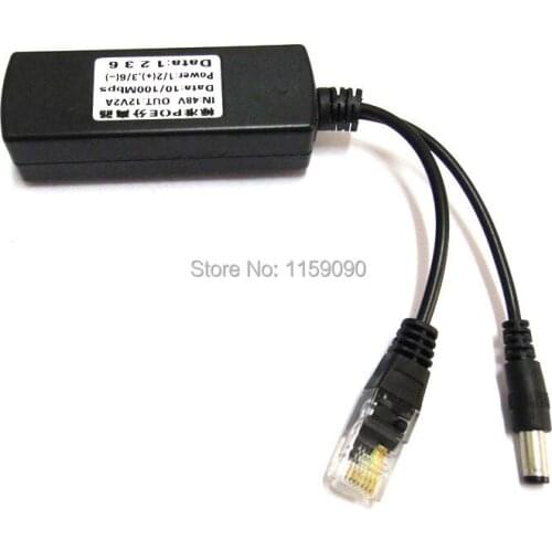 POE Splitter RJ-45 10/100Mbps with IEEE 802.3AT Standard 12V 2A Output for CCTV IP camera Accessoires Video Security System