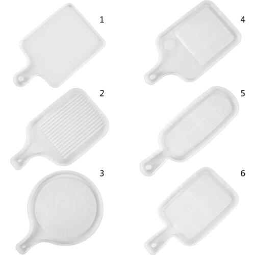 DIY Tray Plate Casting Silicone Mould Crafts Cup Mat Making Tool Crystal Epoxy Resin Mold