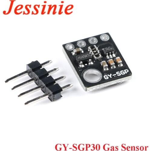 SGP30 Gas Sensor Module Air Quality TVOC eCO2 Carbon Dioxide Measurement GY-SGP30 Formaldehyde Air Detector Module 3.3V 5V IIC